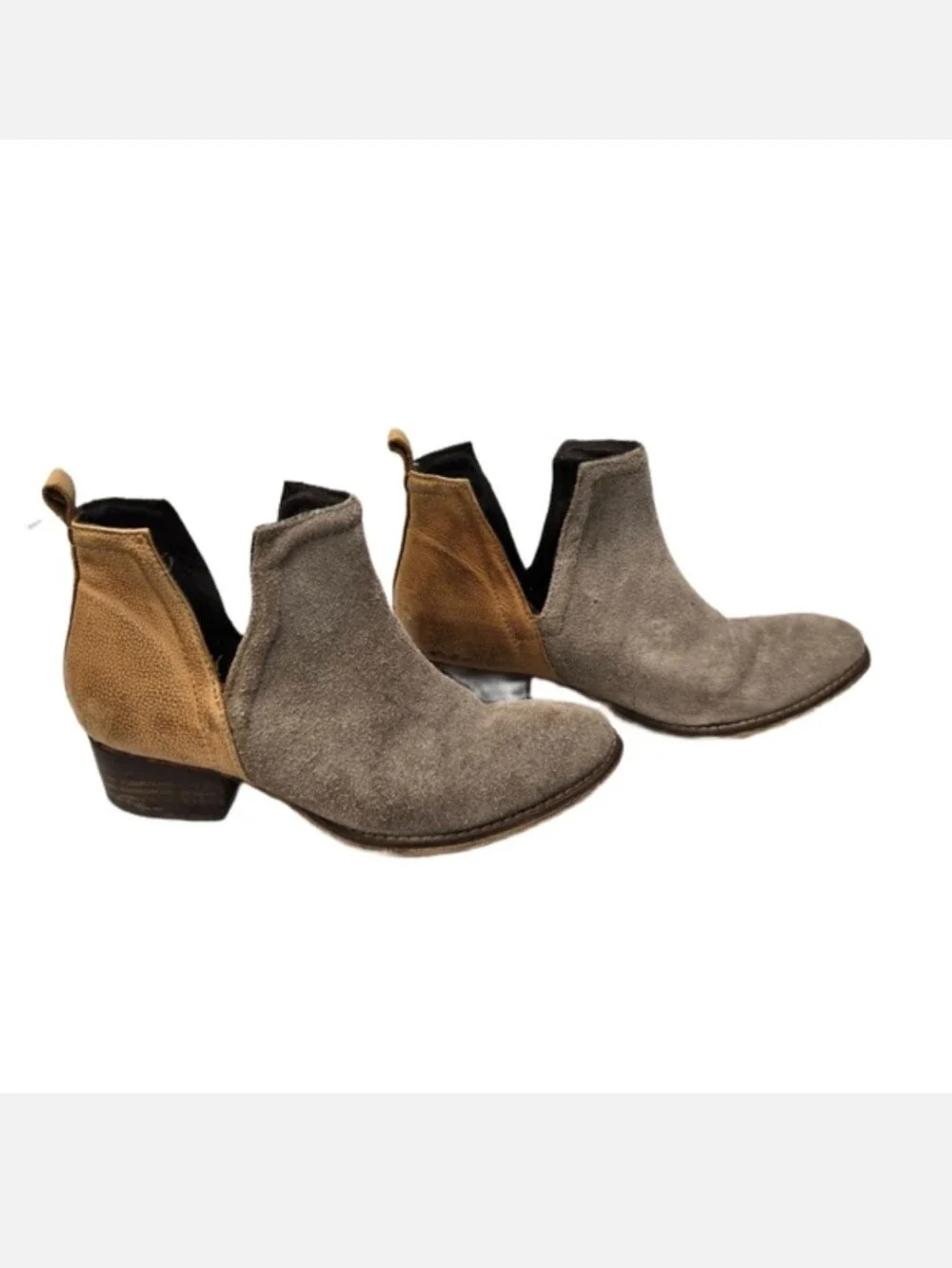 Diba True Stop By Ankle Boots in Suede and Leather